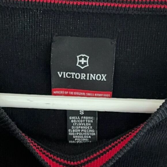 VICTORINOX | Elbow/Shoulder Patch Pullover Sweatshirt (S) - Picture 5 of 5